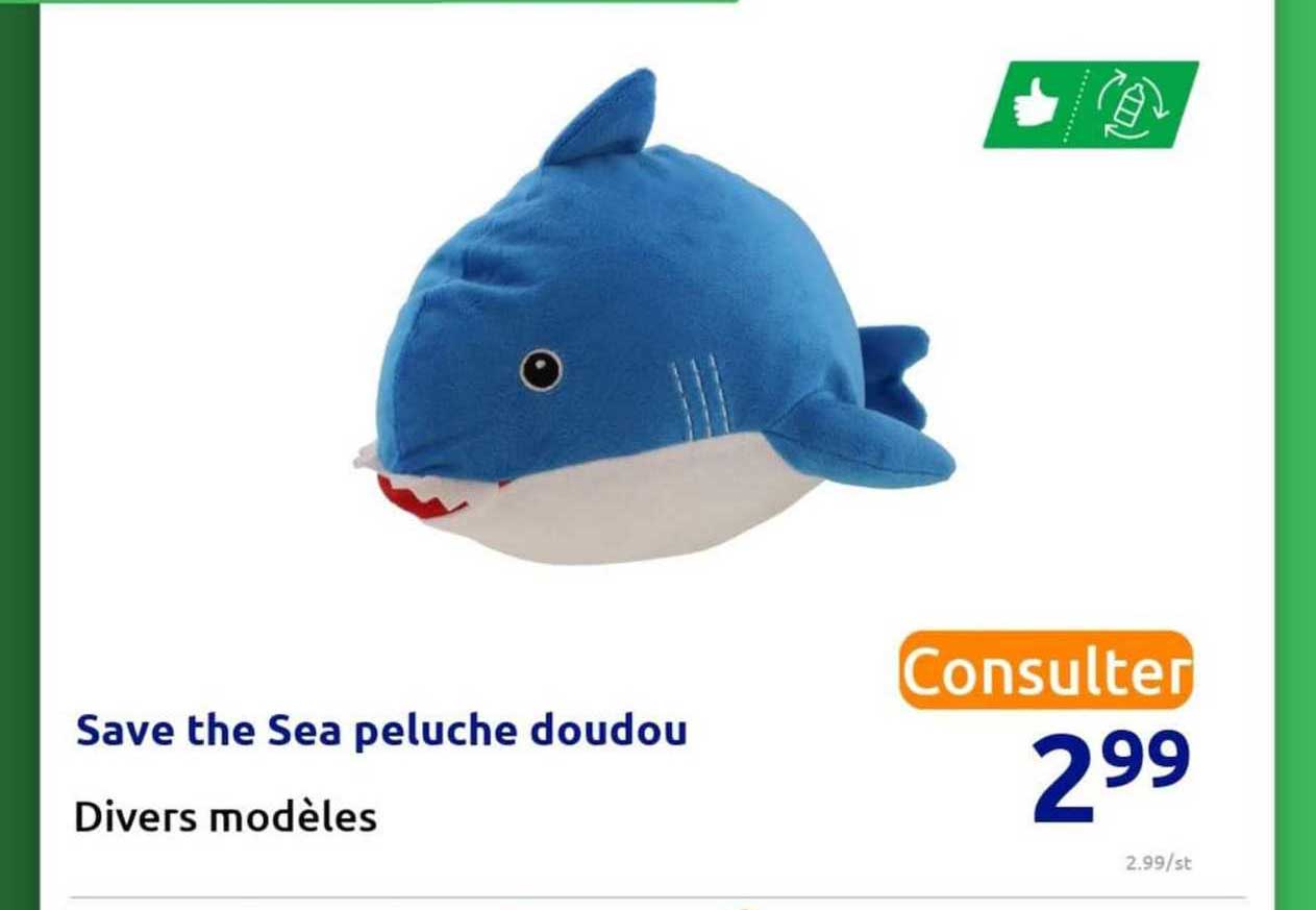 save the sea peluche doudou