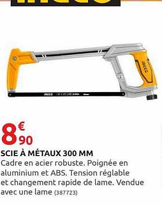 scie à métaux 300 mm