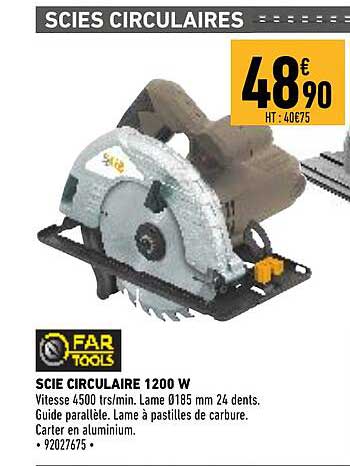 scie circulaire 1200 w far tools