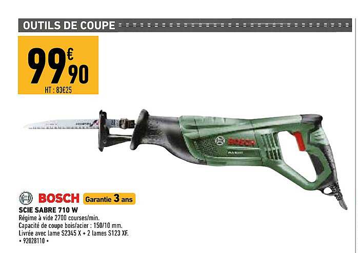 scie sabre 710 w bosch