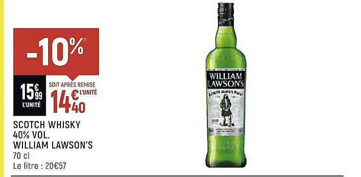 scotch whisky 40% vol. william lawson's