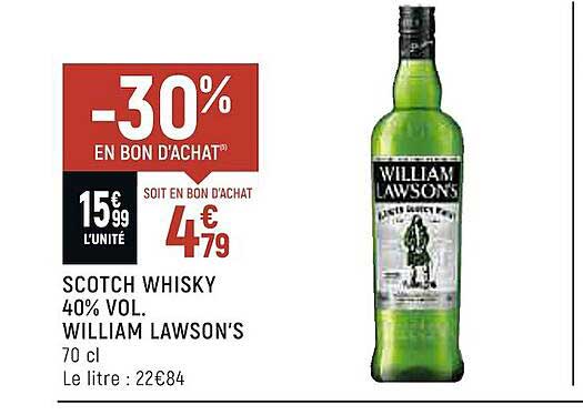 scotch whisky 40% vol. william lawson's