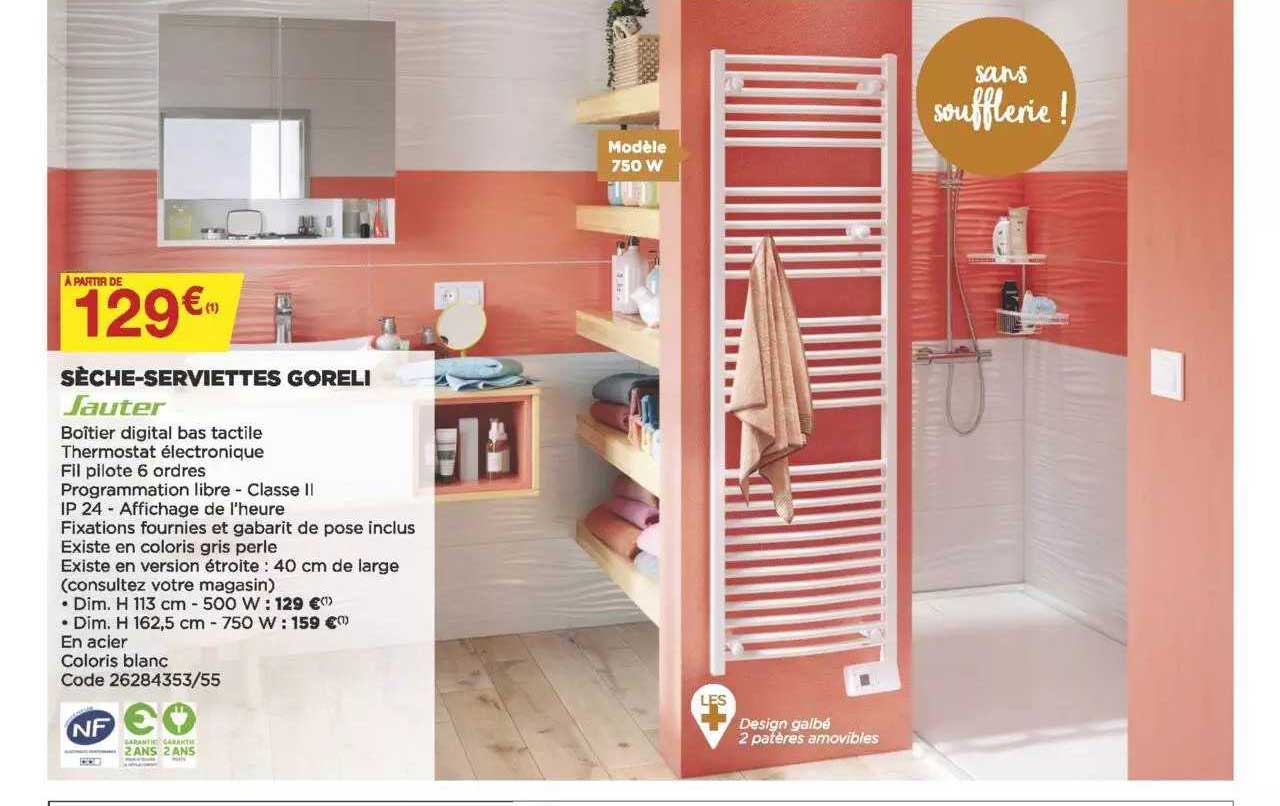 sèche-serviettes goreli sauter