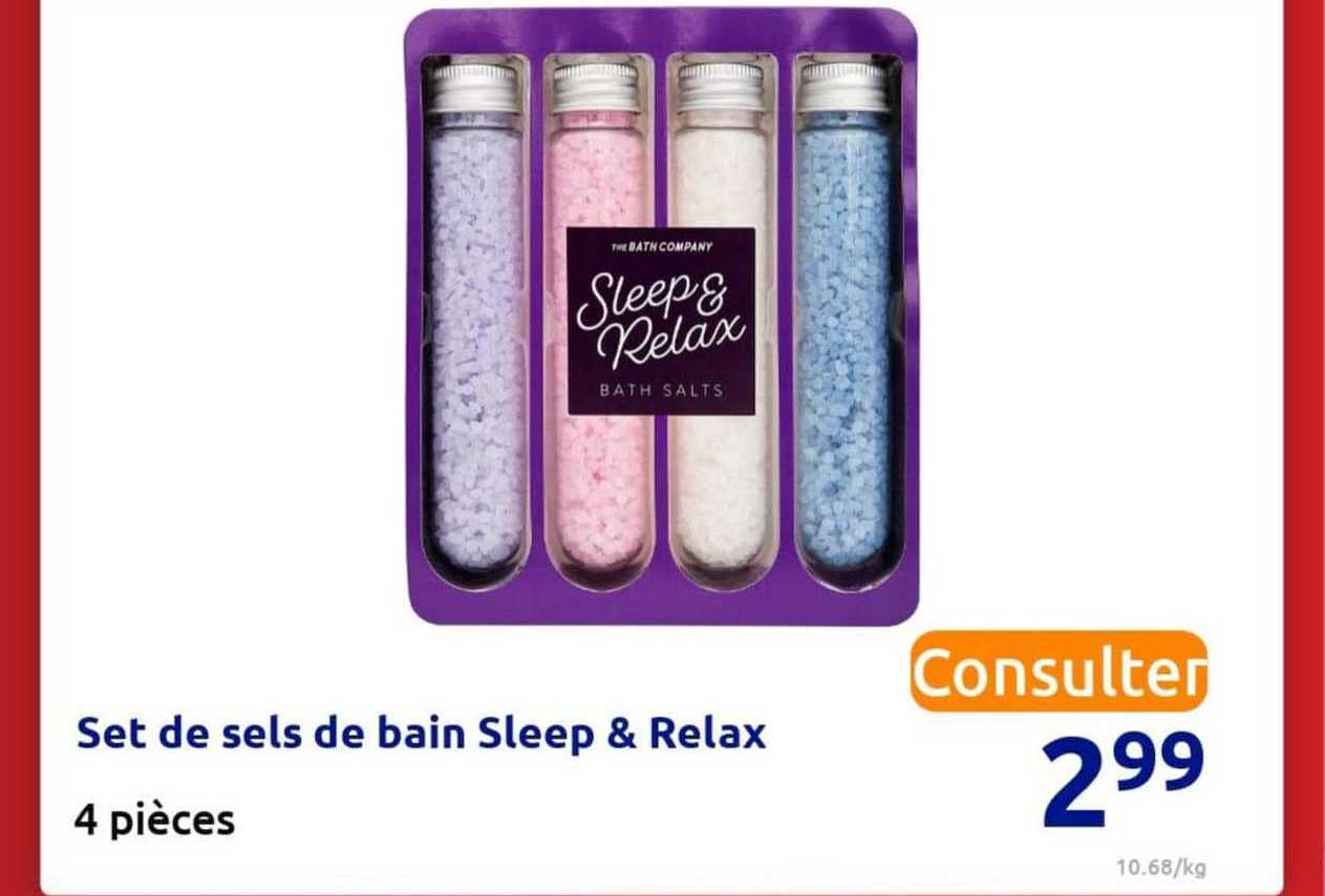 set de sels de bain sleep & relax