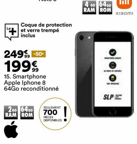 Smartphone Apple Iphone 8 64go Reconditionné Xiaomi