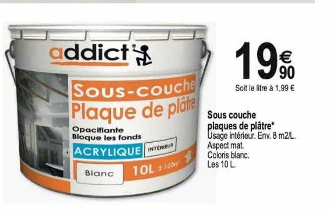 sous couche plaques de plâtre addict'