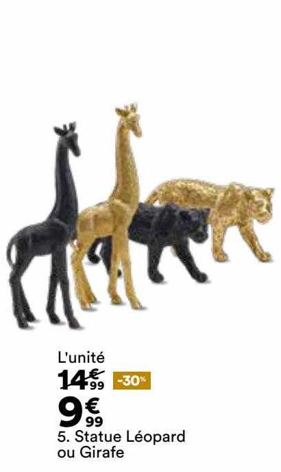 statue léopard ou girafe