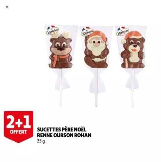 sucettes père noël renne ourson rohan
