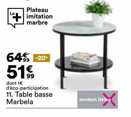 Table Basse Marbela Modern Living