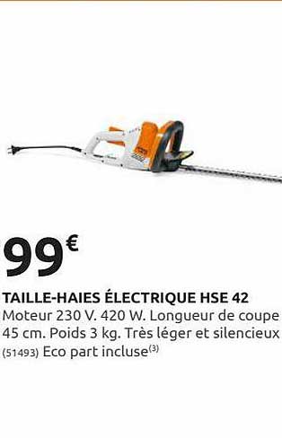 taille-haies électrique hse 42