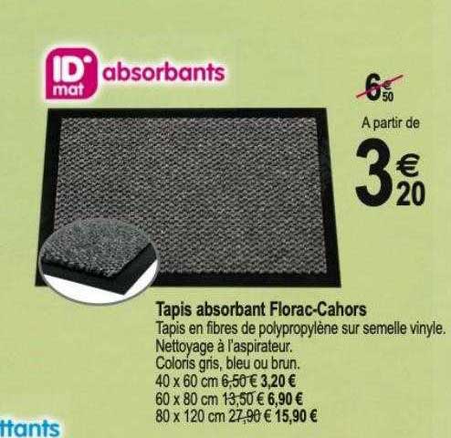 tapis absorbant florac-cahors