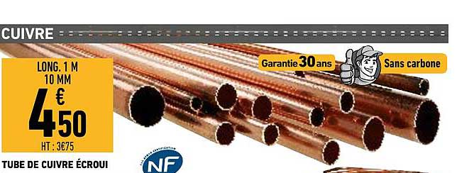 tube de cuivre écroui