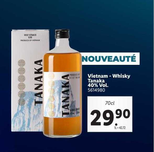 vietnam - whisky tanaka 40% vol.