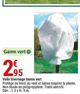 voile hivernage gamm vert