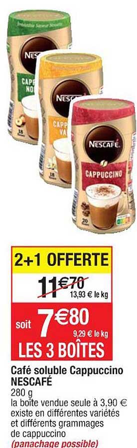 Café Soluble Cappuccino Nescafé