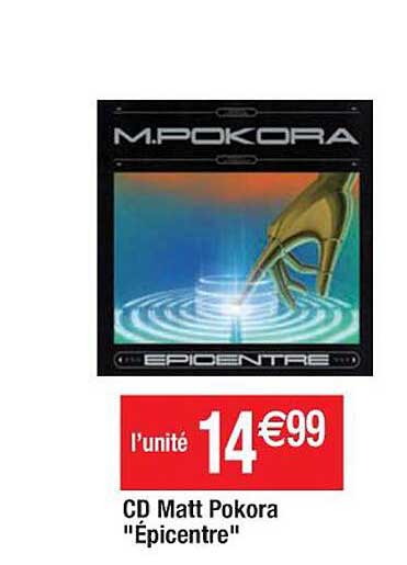 cd matt pokora "épicentre"