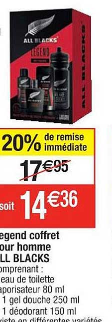 legend coffret pour homme all blacks