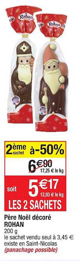 père noël décoré rohan
