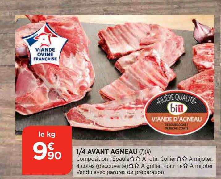 1 4 avant agneau