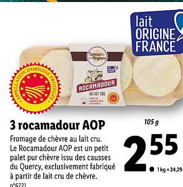 3 Rocamadour Aop Saveurs Aux Régions