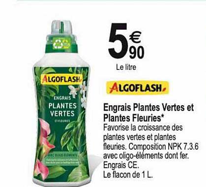 agloflash engrais plantes vertes et plantes fleuries