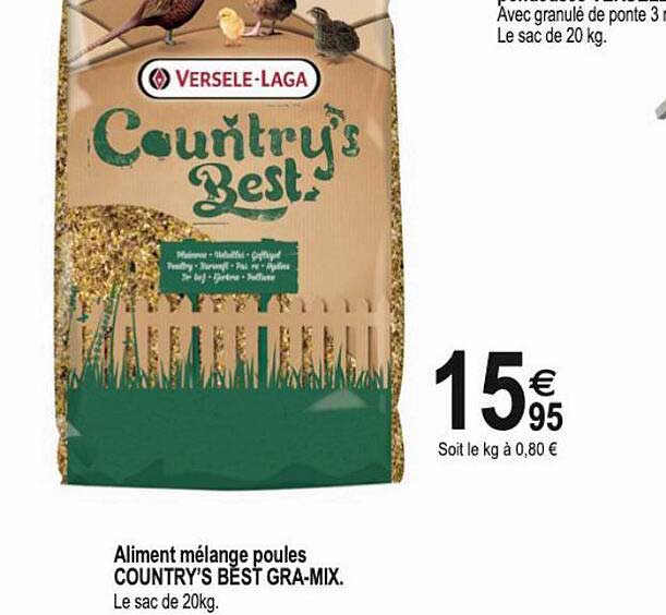 aliment mélange poules country's best gra-mix
