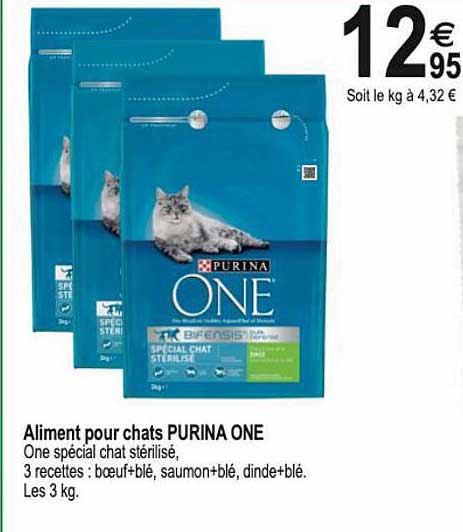 aliment pour chats purina one