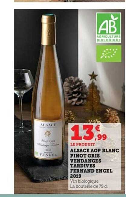 alsace aop blanc pinot gris vendanges tardives fernand engel 2019