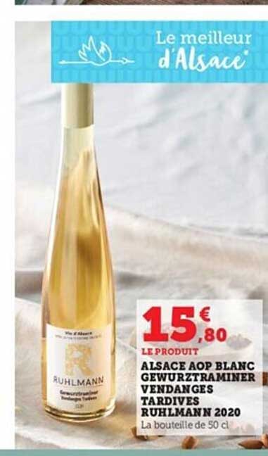 alsase aop blanc gewurztraminer vendanges tardives ruhlmann 2020