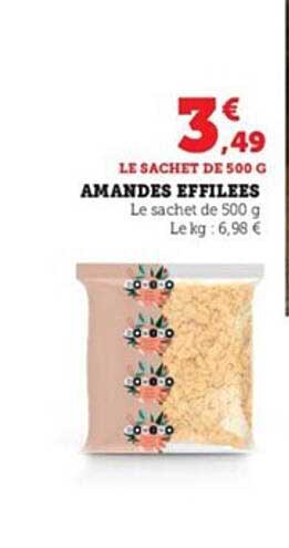 amandes éffilées