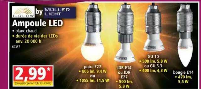 ampoule led i-glow by müller licht