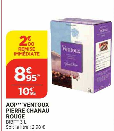 aop** ventoux pierre chanau rouge