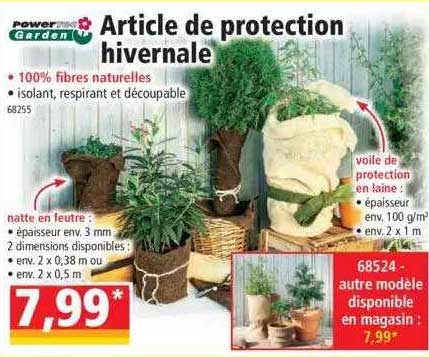 article de protection hivernale powertec garden