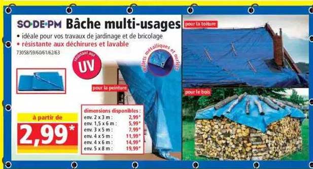 bâche multi-usages so.de.pm