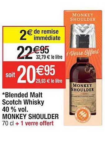 blended malt scotch whisky 40% vol. monkey shoulder