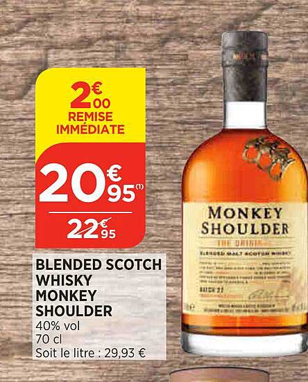 blended scotch whisky monkey shoulder