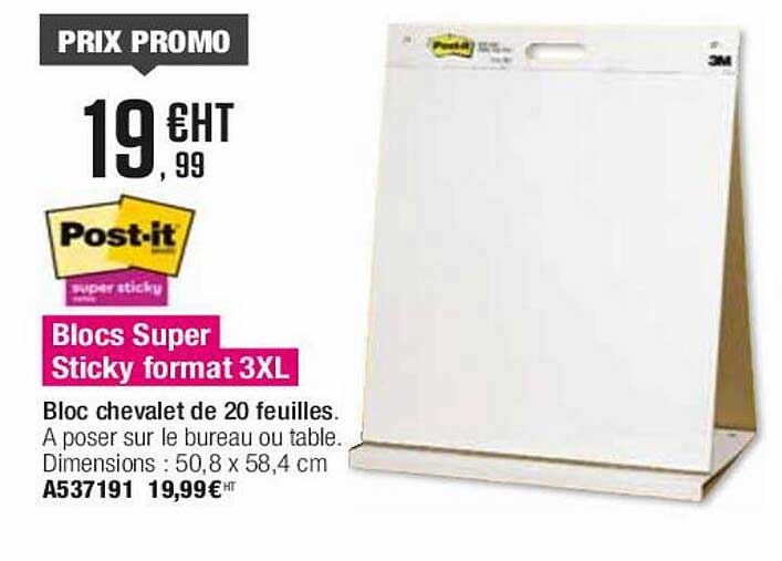 Blocs Super Sticky Format 3xl Post-it
