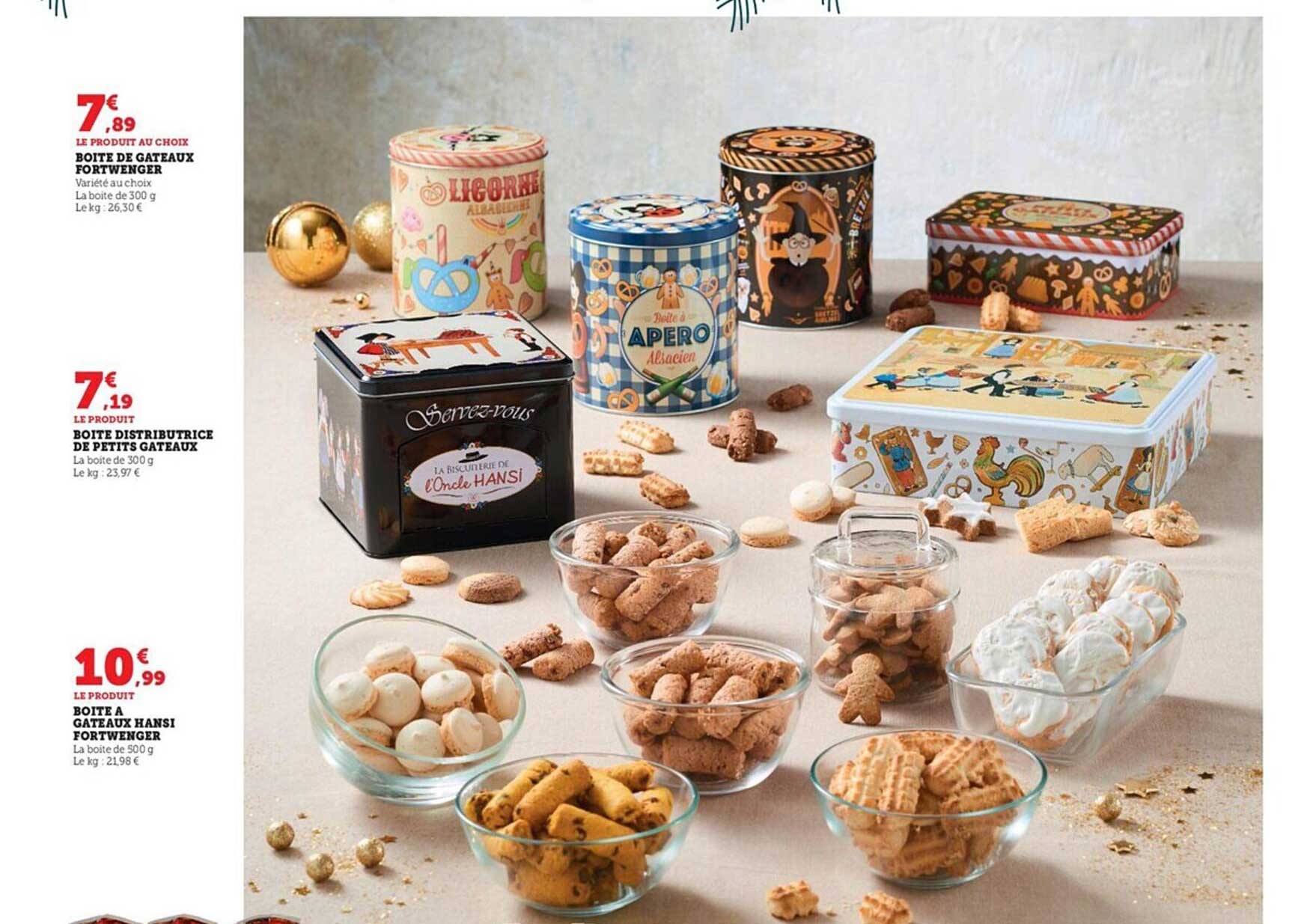 boîte de gâteaux fortwenger, boîte distributrice de petits gâteaux, boîte à gâteaux hansi fortwenger