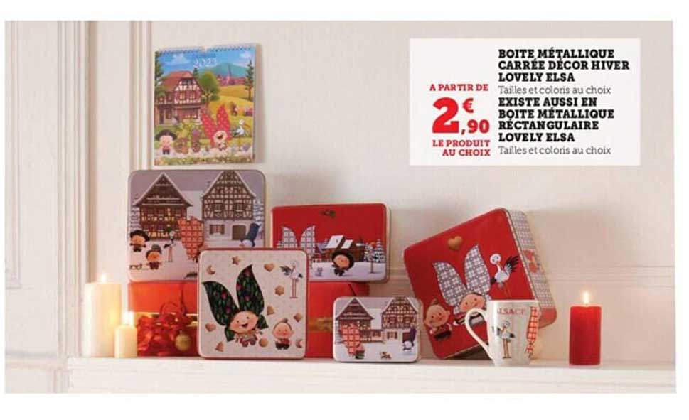boîte métallique carrée décor hiver lovely elsa existe aussi en boîte métallique rectangulaire lovely elsa