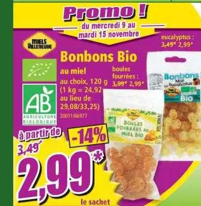 bonbons bio au miel miels urleneuve