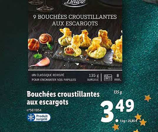 Bouchées Croustillantes Aux Escargots