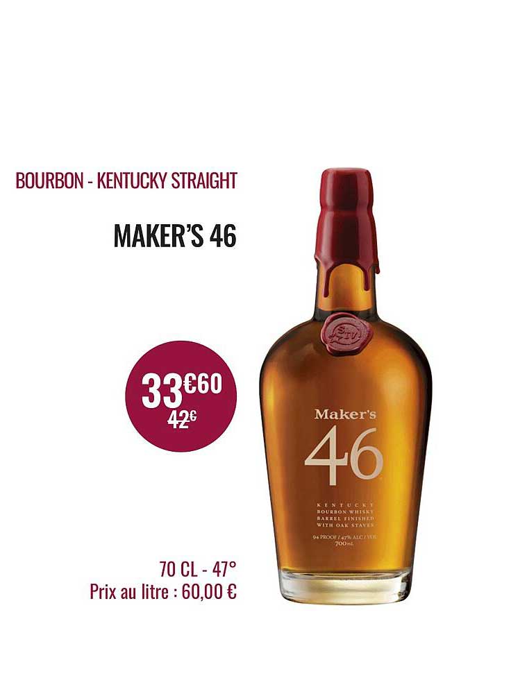 bourbon - kentucky straight maker's 46