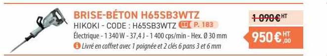 brise-béton h65sb3wtz hikoki