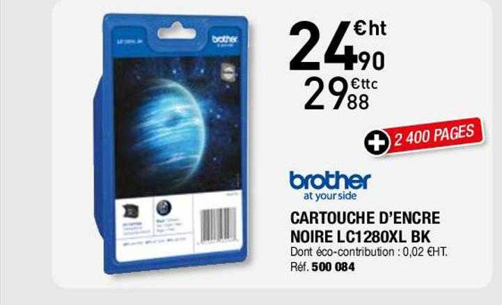 brother cartouche d'encre noire lc1280xl bk