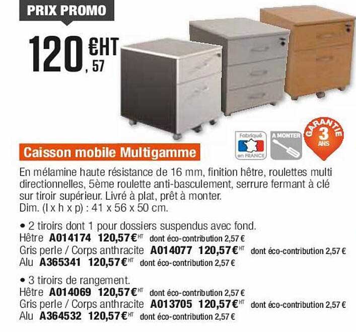 Caisson Mobile Multigamme