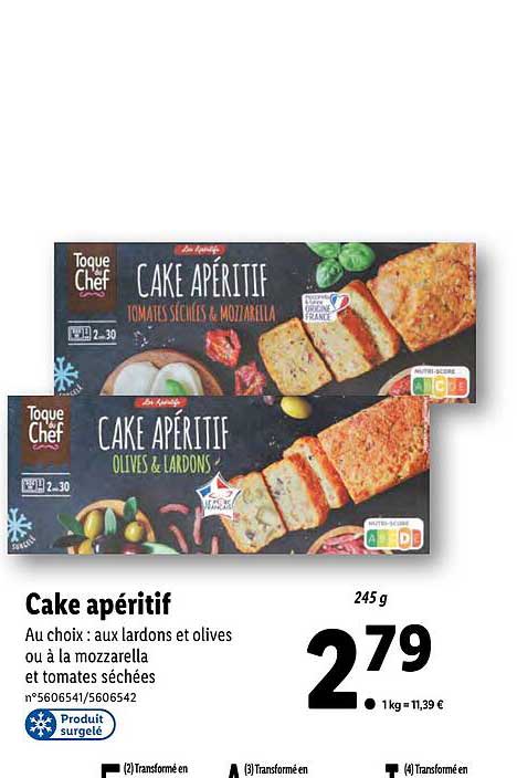 Cake Apéritif Toque Du Chef