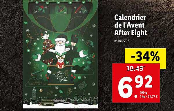 calendrier de l'avent after eight