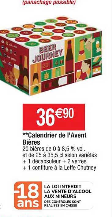 calendrier de l'avent bières