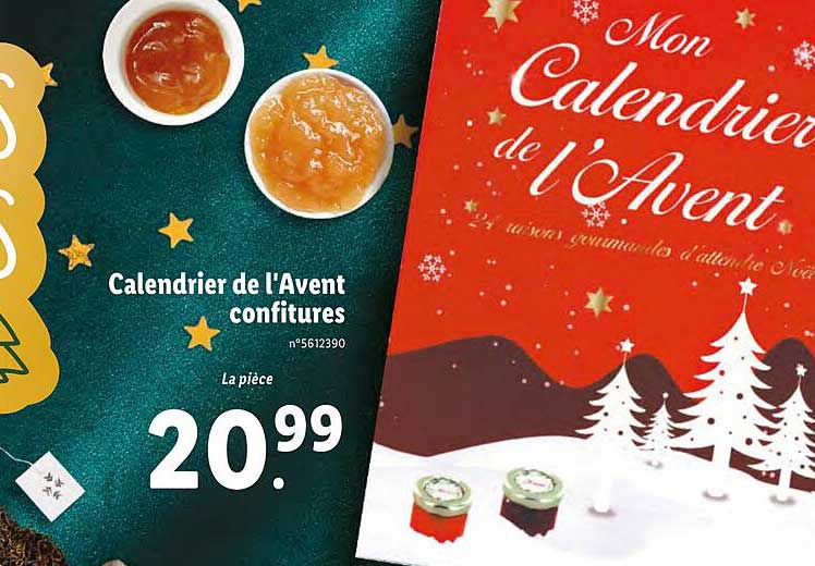 calendrier de l'avent confitures