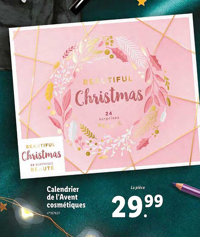 calendrier de l'avent cosmétiques